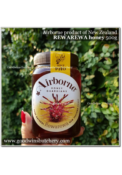 Honey madu Airborne REWAREWA New Zealand 500g